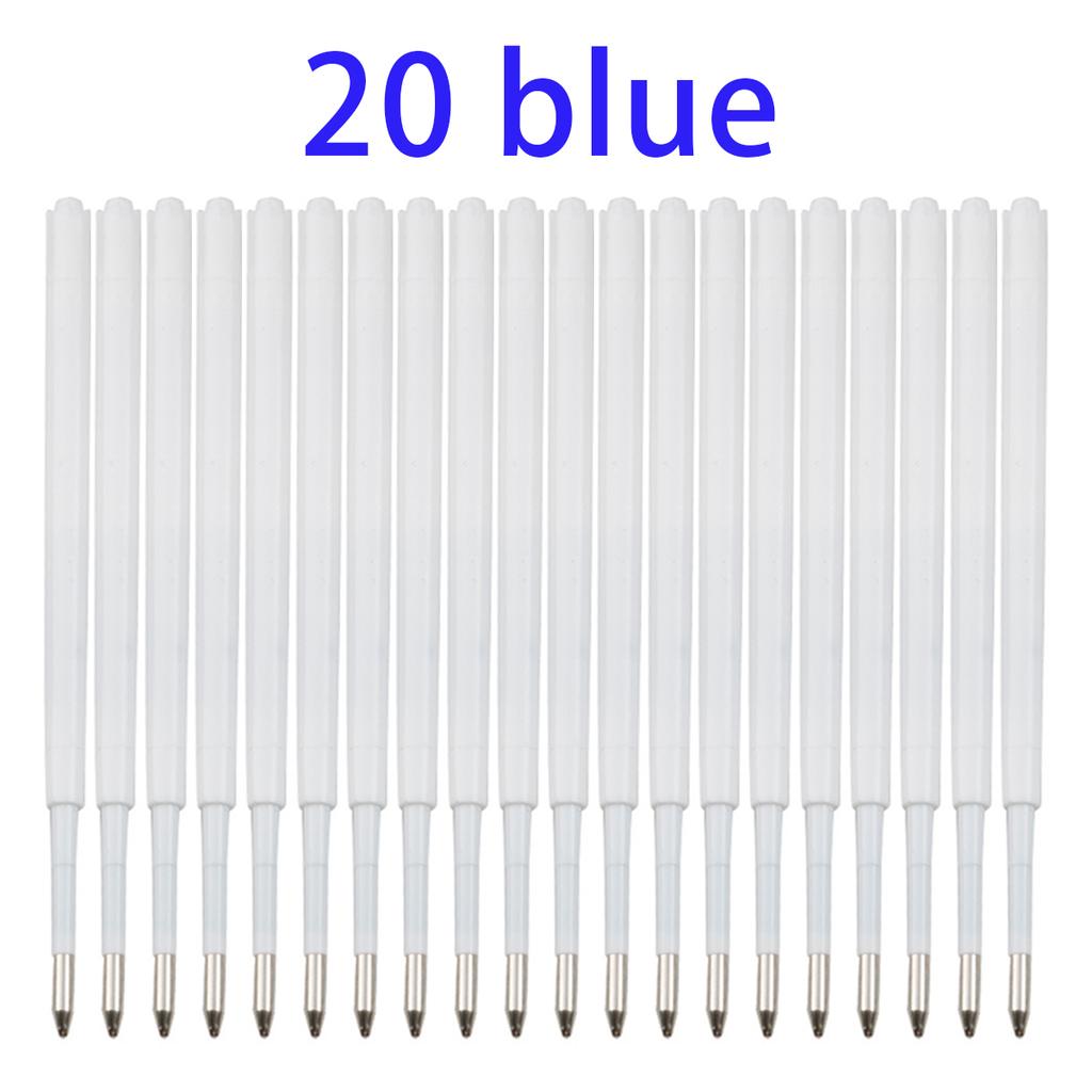 10-20pcs 0.7MM Ballpoint Pen Plastic G2 Refills Blue/Black Ink for Pens Writting Parts Office Stationery