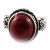 Ethnic Ring 'Mineralia' Red - 27x15 Mm