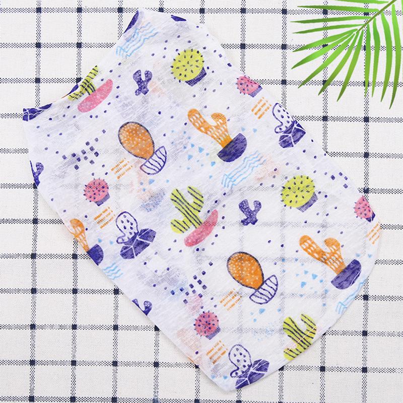 Милый тонкий летний жилет для собак с принтом медведя, одежда для собак, костюм для щенка, чихуахуа, бишона, солнцезащитный жилет для кошек и собак, охлаждающий жилет, футболка для девочек и собак