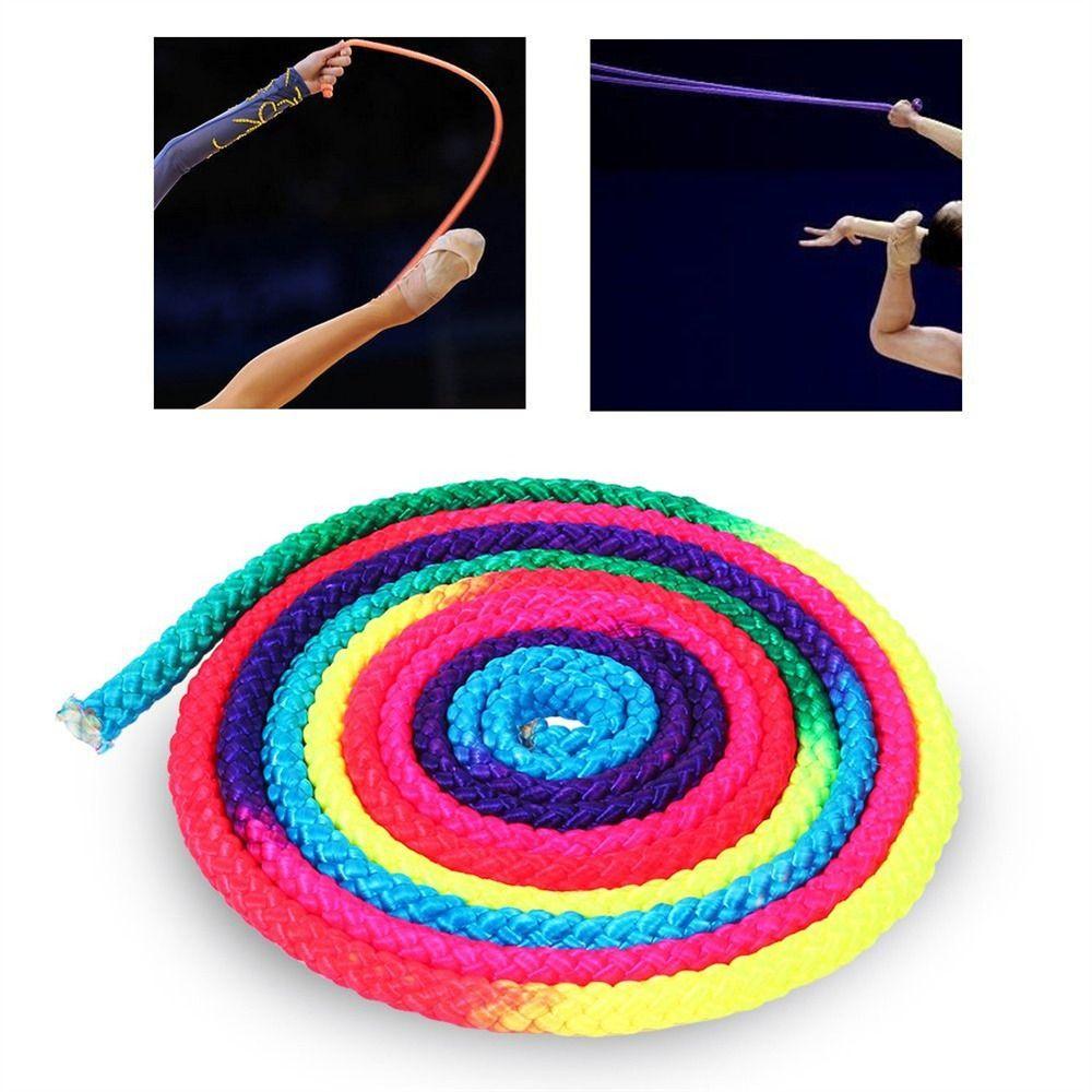 Rainbow Color Gymnastics Arts Rope Competition Gymnastics Jumping Props Sports Training