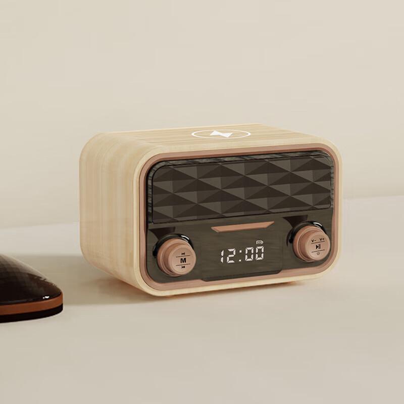 Ji Guang EZM2501A Retro Bluetooth Speaker with Radio & Clock