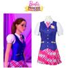 Elegant Barbie Charm Princess School Uniform Cosplay Outfit