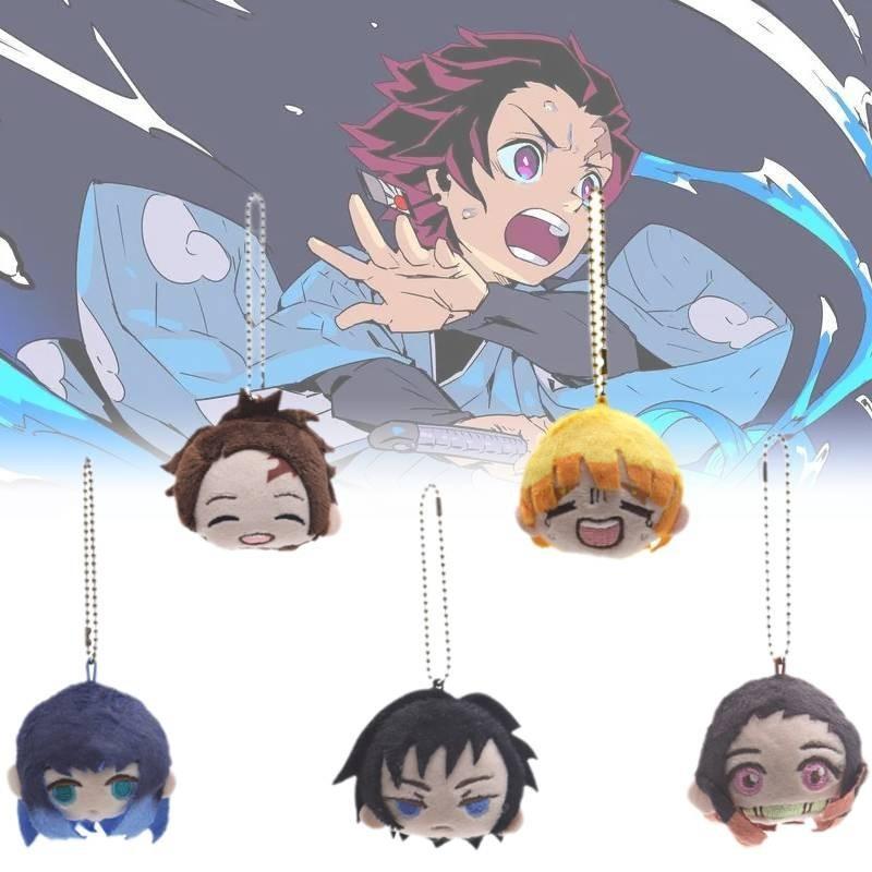 Очаровательная плюшевая брошь-брелок Demon Slayer с Тандзиро Иноске Дзэницу Коллекционные предметы