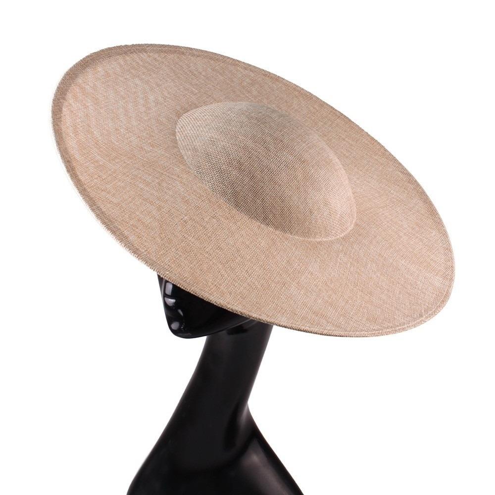 Solid Color Mesh Hat Wide Brim Masquerade Top Hat Fashion Vintage Fascinator Hat  Girl