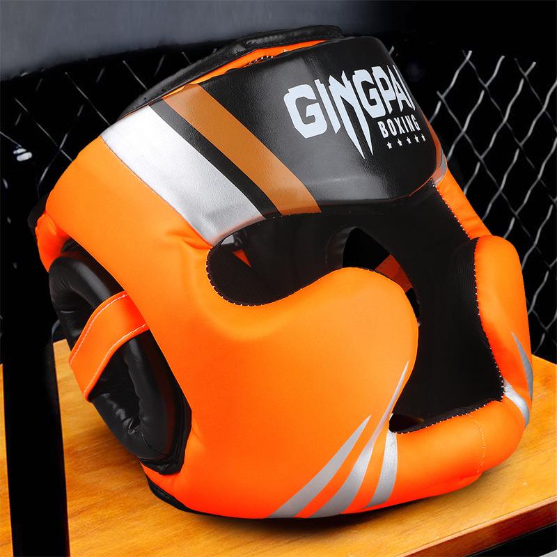 Боксерский шлем, утолщенная защита лица и головы, шлем для соревнований в стиле саньда, боевой муай-тай, полностью закрытое защитное снаряжение