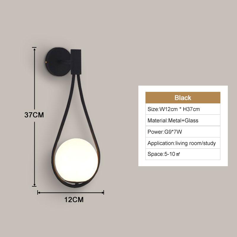 Внутренние светодиодные настенные светильники, настенные светильники для спальни, гостиной, настенное бра из матового стекла для коридора, прохода