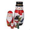 Набор из 5 расписных деревянных русских матрешек Matryoshka Детский Рождественский Подарок Домашний Декор