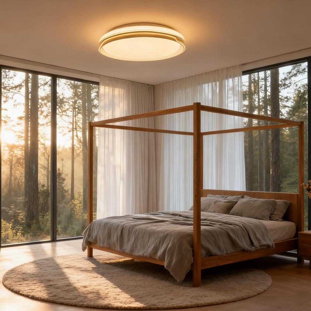 Elekeed LED Ceiling Light, Suitable for rooms up to 10 tatami mats, Stylish Ceiling Lighting with Remote Control, Dimmable and Color Adjustable,