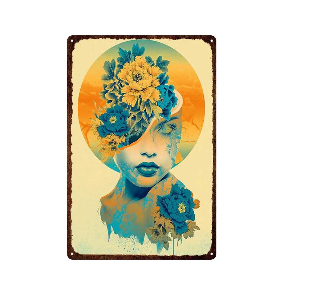 Скелет Череп Металлические Оловянные Вывески Мексиканский Фестиваль День Мертвых Доска Настенная Живопись Плакат Партии Магазин Домашние Тату-салоны Декор