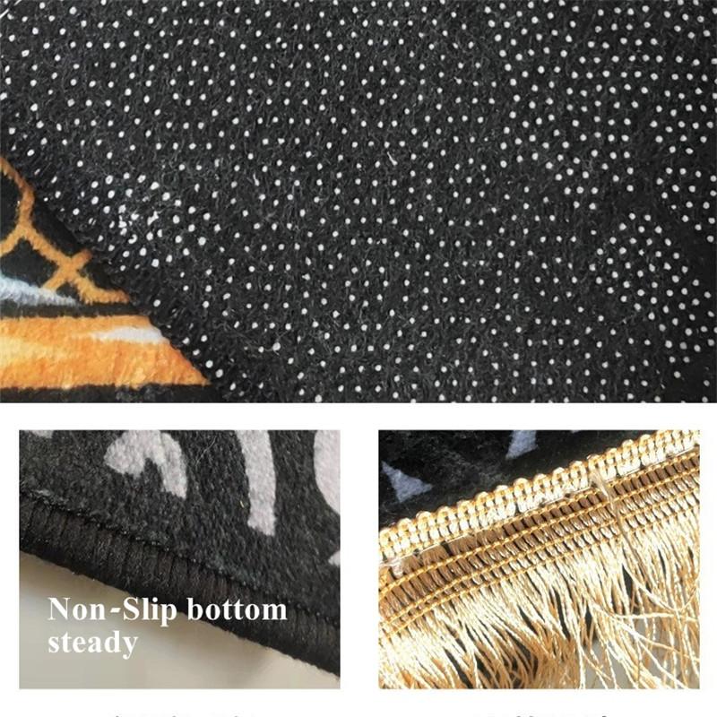 Thicken Soft Velvet Muslim Prayer Mat Prints Ramadan Worship Blanket Islamic Prayer Floor Rugs Tassels Portable Travel Rugs Gift