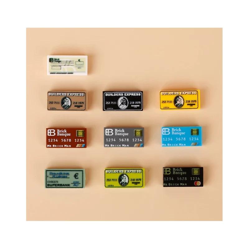 MOC Building Blocks Accessories Precious Gold Ore Silver Diamond Stash Pirate Map Coins Toy Model Mini Bricks ATM Gifts Toy K046