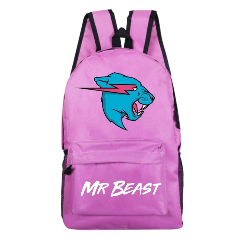 Рюкзак Mr Beast Lightning Cat большой вместимости, школьная сумка из дышащего материала
