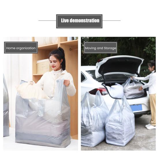 10 шт. Сумка для хранения Большой вместимости Сумки для переезда Зимнее пальто Хлопковое одеяло Пылезащитный чехол для хранения Антивозрастная сумка для переезда