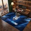 Canterbury-Bankstown Bulldogs Personalized Crystal Velvet Carpet, Customized Name Text Soft Anti‑Slip Rug for Living Room Bedroom
