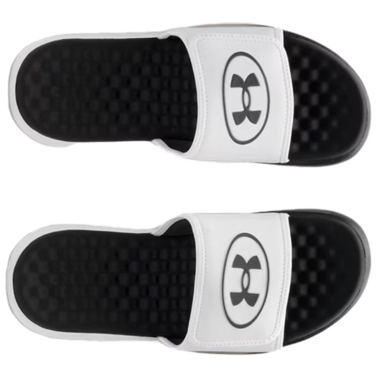 Under Armour Ignite Pro 8 Slide Slippers Men's White Black 6000337-102