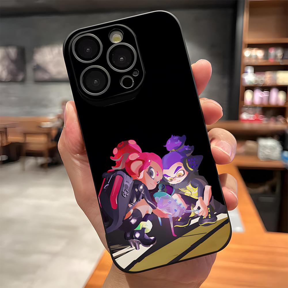 Game S-Splatoon Phone Case For IPhone 17 Pro Max 15 Pro 16 14 Plus 12 13 Mini 11 Pro Shockproof Soft Cover