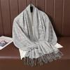 [T123] 70*180cm Ethnic Style Outdoor Women Paisley Jacquard Scarf Thick Cashmere Tassel Shawl Winter Warm Neck Wrap Pashmina