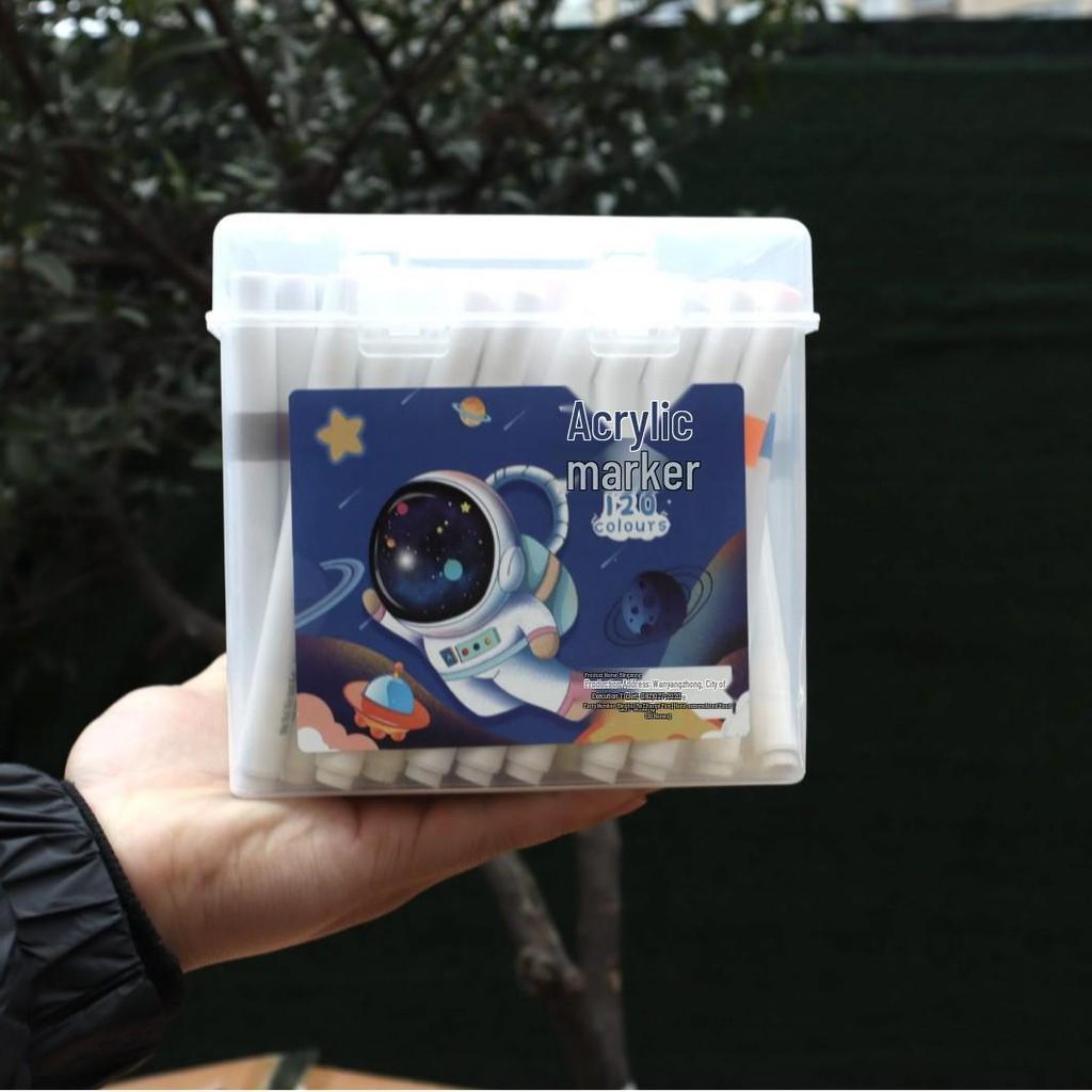 Акриловый маркер - Смываемый, Не растекающийся, Быстросохнущий, Наслаиваемый, Водостойкий маркер для искусства и школы.