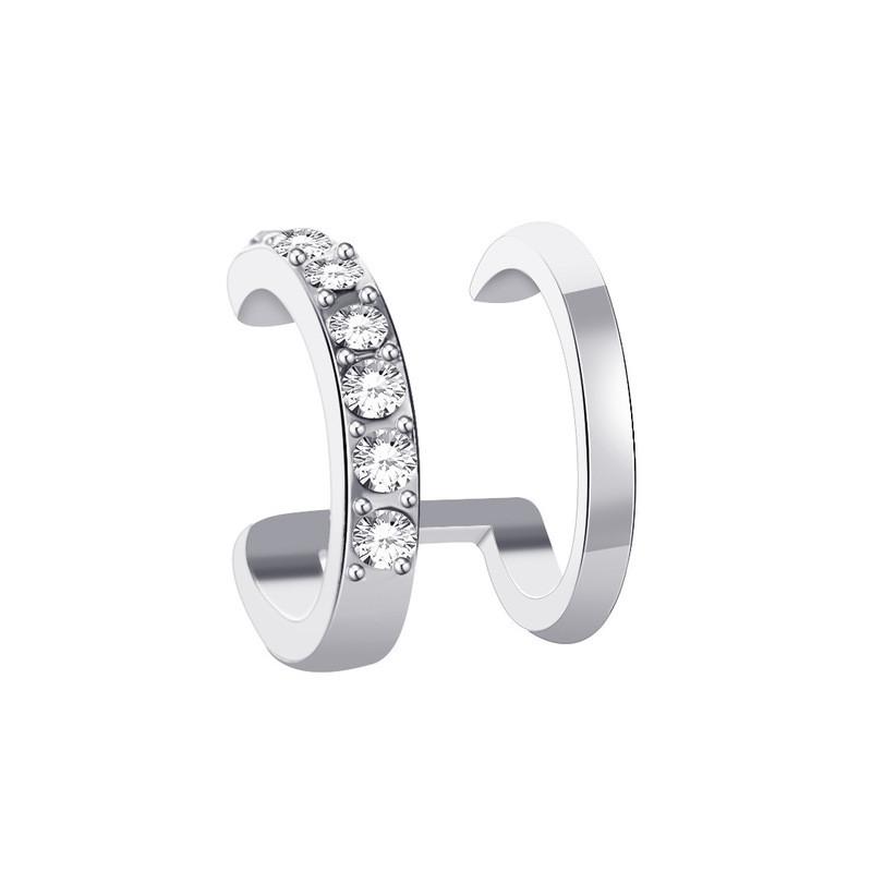 Мода Изысканный Декор Стразами Кафф для Уха Серьга для Женщины Ухо Лето Новое Поступление Рождественское Ювелирное Украшение Подарок