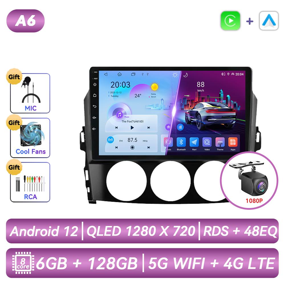 Автомагнитола для Mazda MX-5 MX5 2008 - 2015 Android Мультимедиа Видеоплеер Навигация GPS Carplay Сенсорный Экран Авто Стерео Интеллектуальные Системы