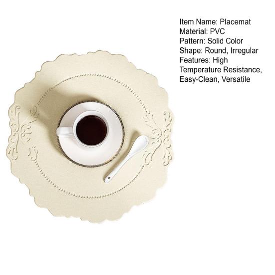 Искусственная кожа салфетки термоизоляционные салфетки термостойкие салфетки для стола легко чистящиеся цветочные