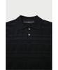 IRO Galon Collared Volume Striped Short Sleeve Sweater Iqwam26704Bkx