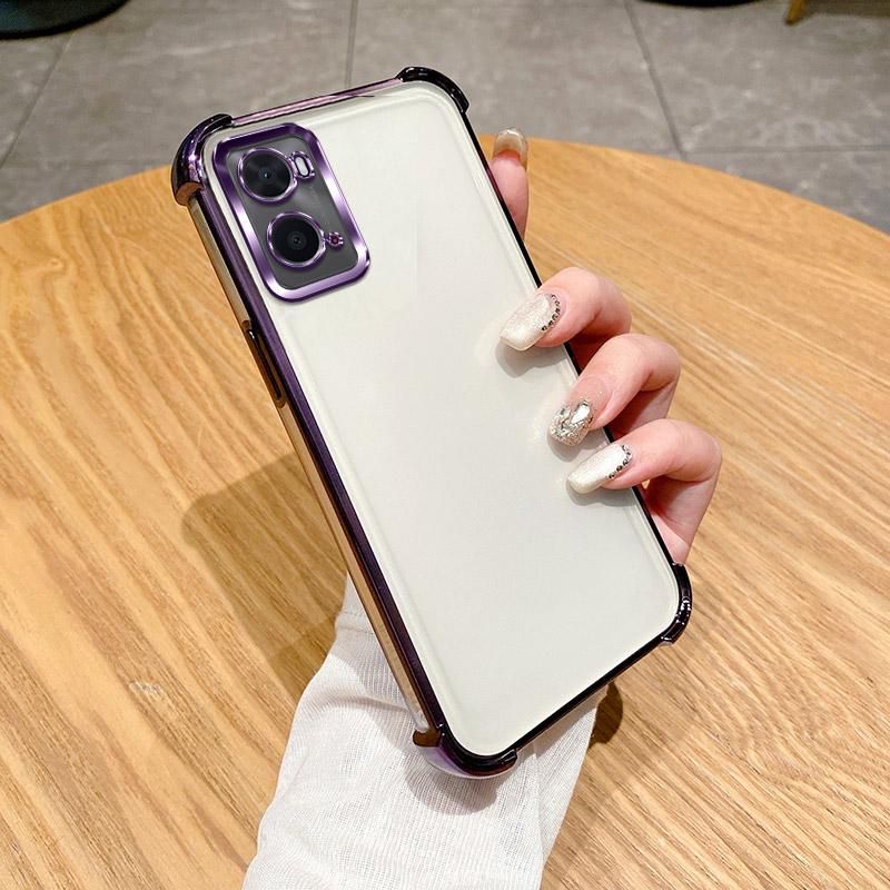Для OPPO A96 Чехол OPPO A76 Чехол для телефона Блестящий блестящий силиконовый объектив камеры Мягкая задняя крышка