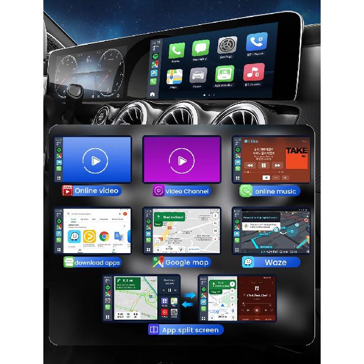 CarlinKit Carplay Ai Box Android 13 11 ТВ-бокс SM6225 QCM6125 2290 Беспроводной Android Auto Car Play Box 4G LTE Бокс для потокового видео