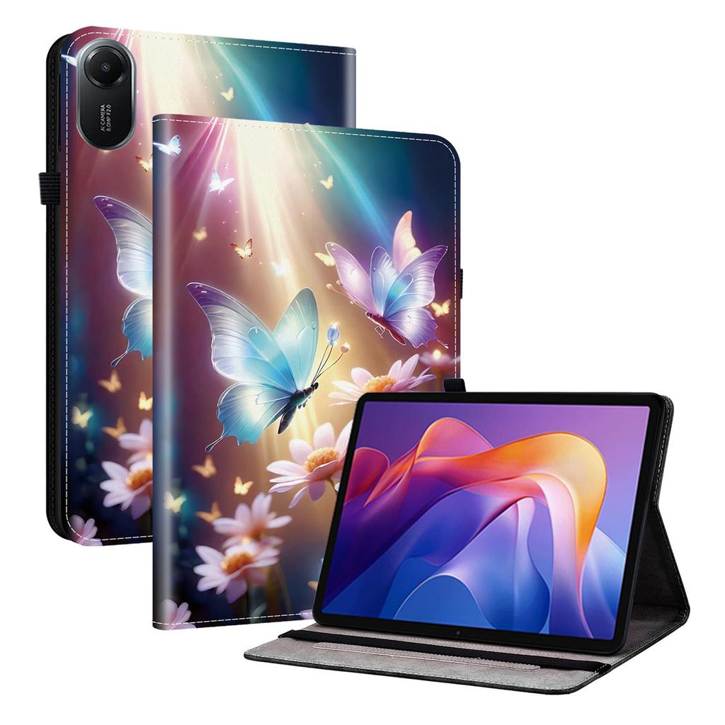 For Xiaomi Redmi Pad 2 Leather Case Pattern Printed Stand Tablet Cover with Card Slots