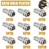 5/20/100 шт. GX16 Позолоченный авиационный штекер-розетка 2 3 4 5 6 7 8 9 10 КОНТАКТНЫЙ Папа Мама 16 мм M16 Провод Панель Круглый Разъем