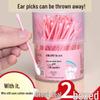 Dual-Use Ear & Makeup Swab: Two-in-One Cotton Ear Pick with Small Head, Double-Headed for Adults
