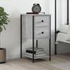 VidaXL Bedside Table Sonoma Grey 32x42x70 Cm Engineered Wood 826099