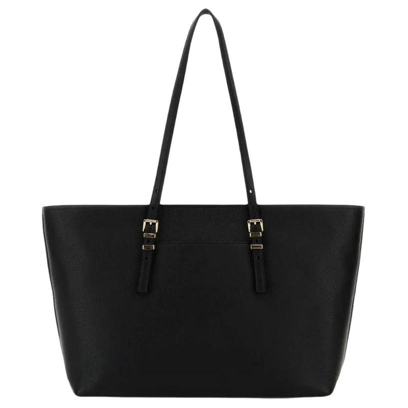 Michael Kors Квинн Классическая Модная Кожаная Сумка-тоут На плечо Большая Унисекс Стиль для пары Черная