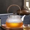 900ml Glass Teapot Tea Infuser Clear Water Kettle Brew Pot for Party