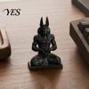 Без заусенцев 3D-печатный Декор Статуэтка Анубиса, Печатная Статуя Египетского Бога, Медитирующий с Сердцем, Уникальный Подарок Руки, Мифический Настольный Декор для Домашнего Офиса,