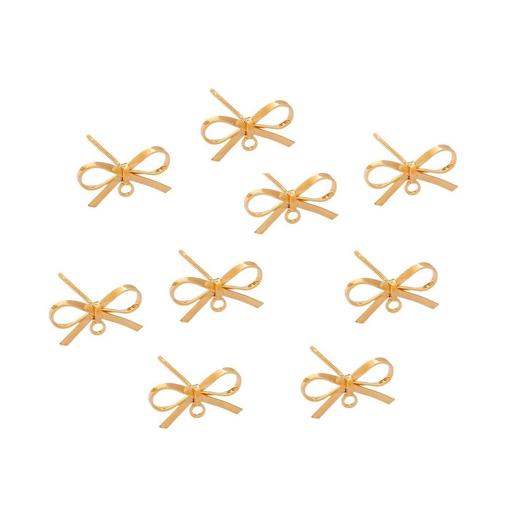 Медные серьги-бабочки для изготовления украшений своими руками, женские серьги, 1 пара