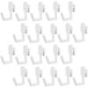 10Pcs J Shape Hole Board Hook Black/White/Grey Storage Rack Utility Peg Board Hook Craft Room