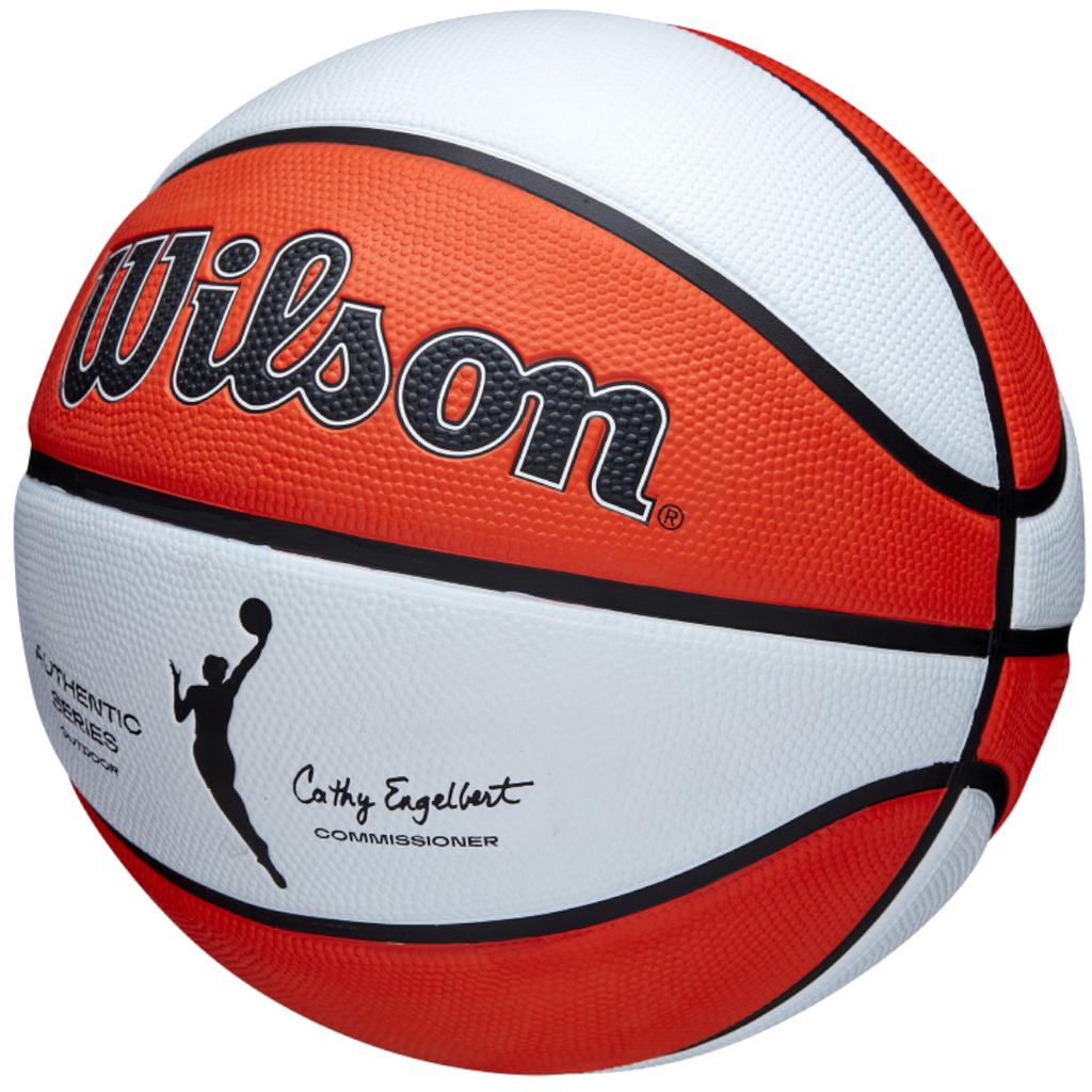 Wilson Мяч для баскетбола WNBA Authentic Series Outdoor, оранжевый, унисекс