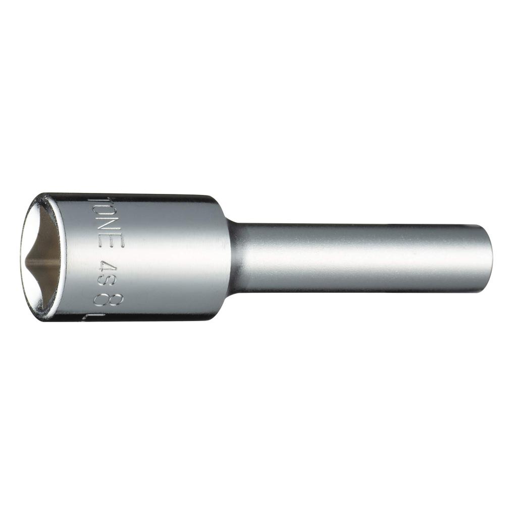 TONE Deep Socket Drive Angle Width Across Flats 8mm (Hexagonal) 4S-08L 12.7mm (1/2")