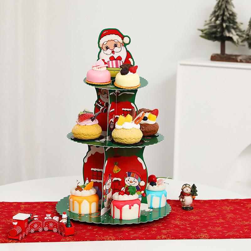 Многоярусная подставка для торта в виде привидения на Хэллоуин, Рождественская подставка для кексов, Стойка для торта и десертов