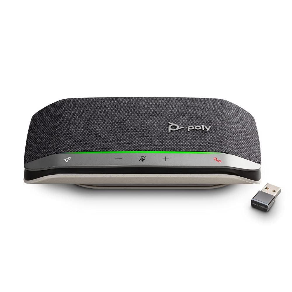 Poly Sync Speakerphone Compatible Model with Bluetooth Dongle For Meetings Compatible with Compatible Simple Package (old Model) 20+ USB-A/Bluetooth