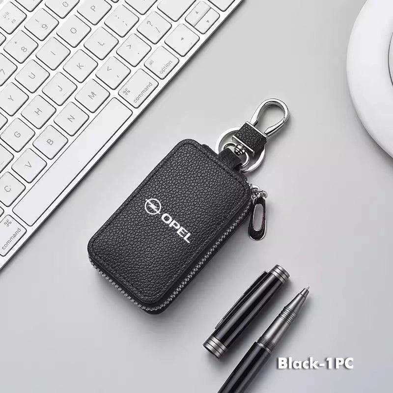 Кожаный кошелек для ключей с логотипом автомобиля Сумка для хранения ключей на молнии Чехол для ключей Аксессуары Для Opel Insignia Astra G J F K Vectra C H Corsa C B D
