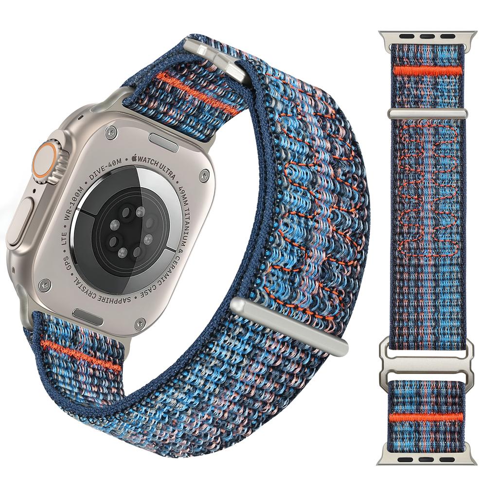 Ремешки для Apple Watch ultra 2 ремешок 49мм 46мм 42мм 44мм 40мм 45мм 41мм 38мм спортивный Нейлоновый браслет IWatch Серия 10 9 8 7 6 5 3 SE