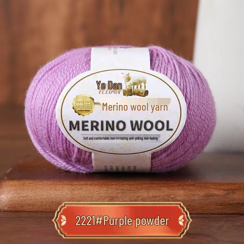 Пряжа из мериносовой шерсти средней толщины ручной вязки для свитеров, шарфов, шапок - 213 Овечья шерсть - 3 нити