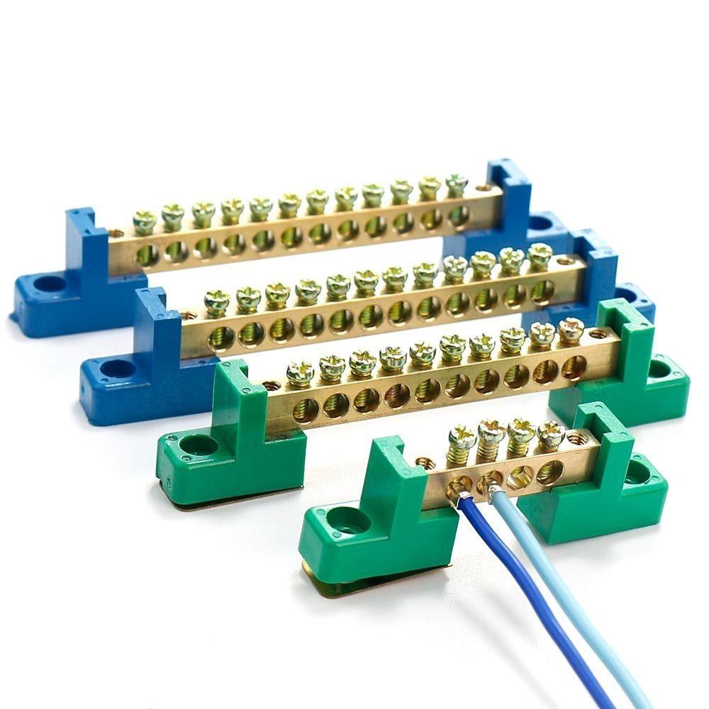 Blocks Copper Screw Terminal Block Distribution Box Connection Copper Bar Connection Terminal