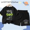 Fashion Casual Tee Tops Katseye Girl Group Printed T-shirts Summer Short Sleeve Girls Boys Kids Tshirt And Shorts Outfit Set