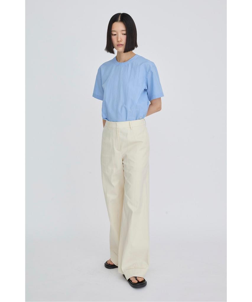 RECODE Layered Waist Panel Detail Hem Pants Rqpas26525Ivx