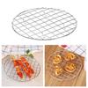 25cm Stainless Steel Round Oil Draining Cooling Steaming Grids Grilling Rack