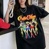 Unisex 2026 Summer Vintage Japanese Anime Sailor Moon Print T-Shirt, Street Style, Harajuku Y2K Cute Couple Comfortable Women And Men T-shirt
