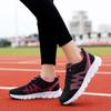 Осенняя новая корейская версия легкой двойной сетчатой спортивной обуви универсальные кроссовки с мягкой подошвой повседневная обувь на шнуровке для женщин